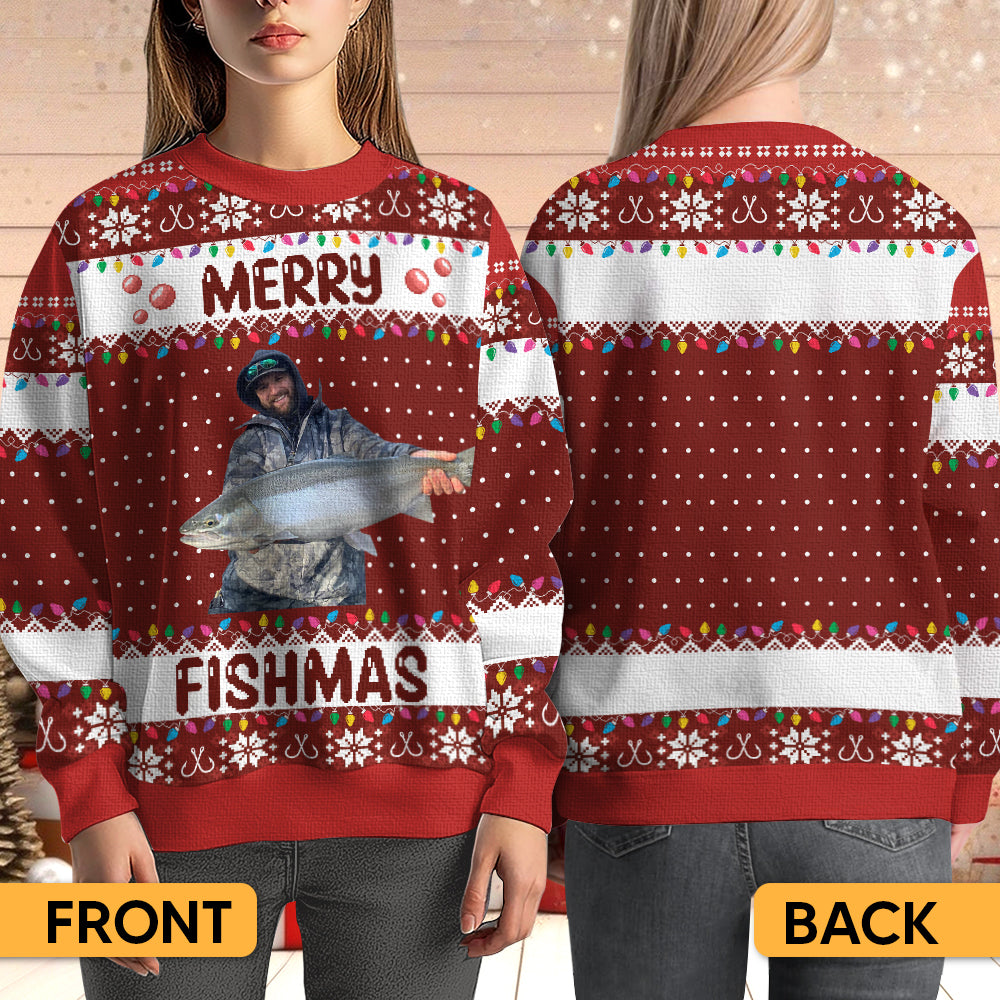 Merry Fishmas - Personalized Ugly Sweater