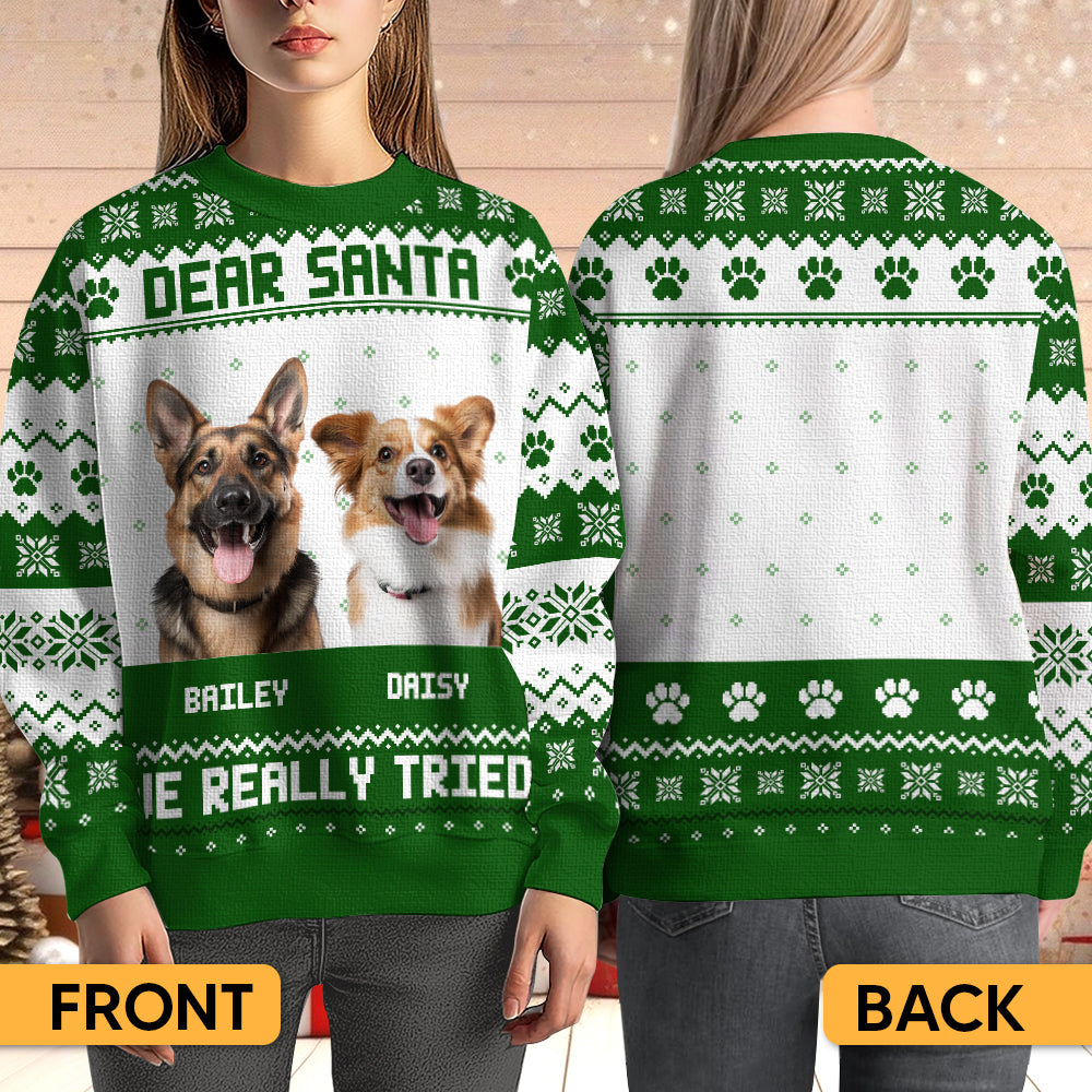 Dear Santa - Personalized Ugly Sweater