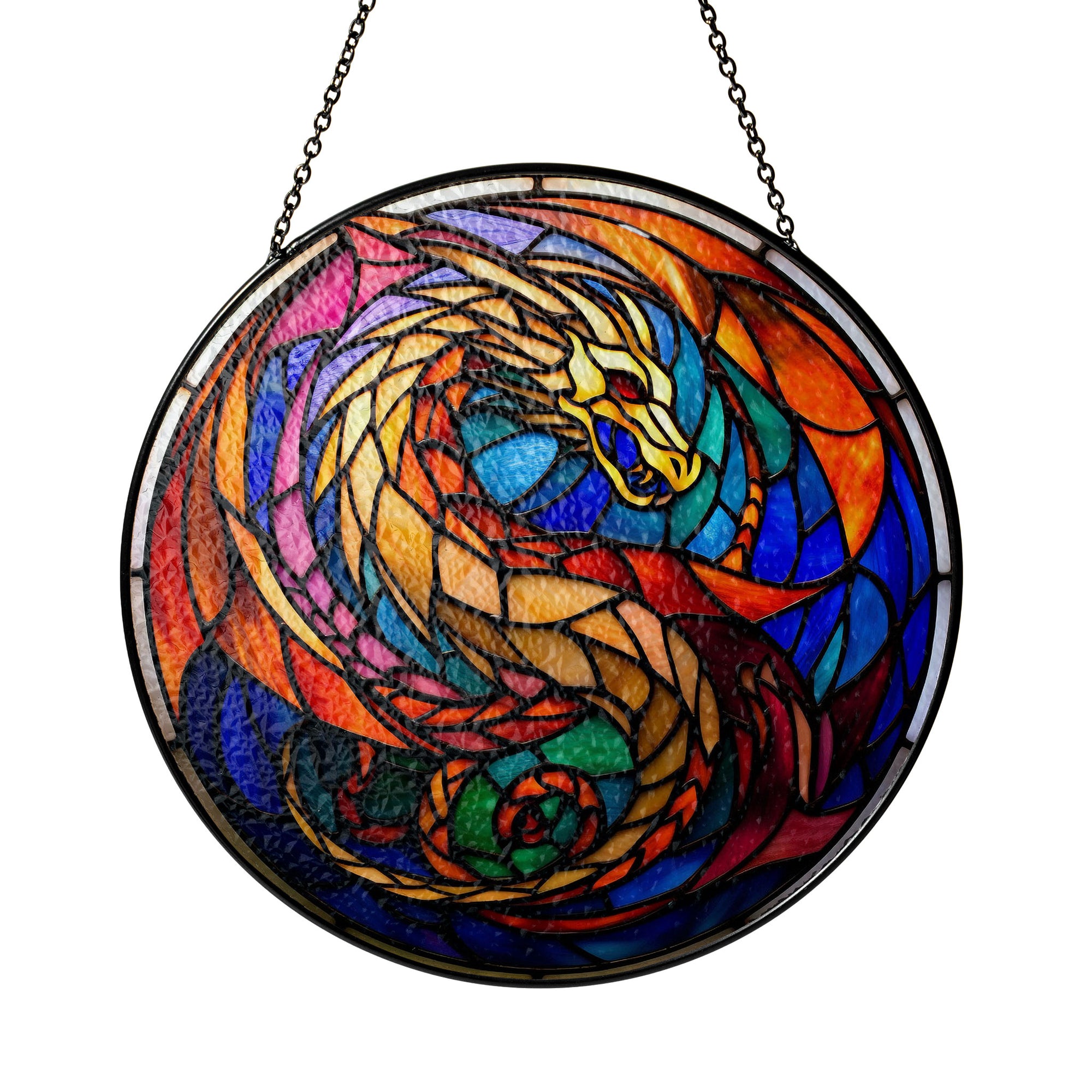 Mystic Glowtail Stained Glass Window Hanging Suncatcher