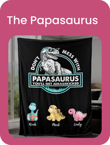 The Papasaurus - Personalized Gifts For Dad