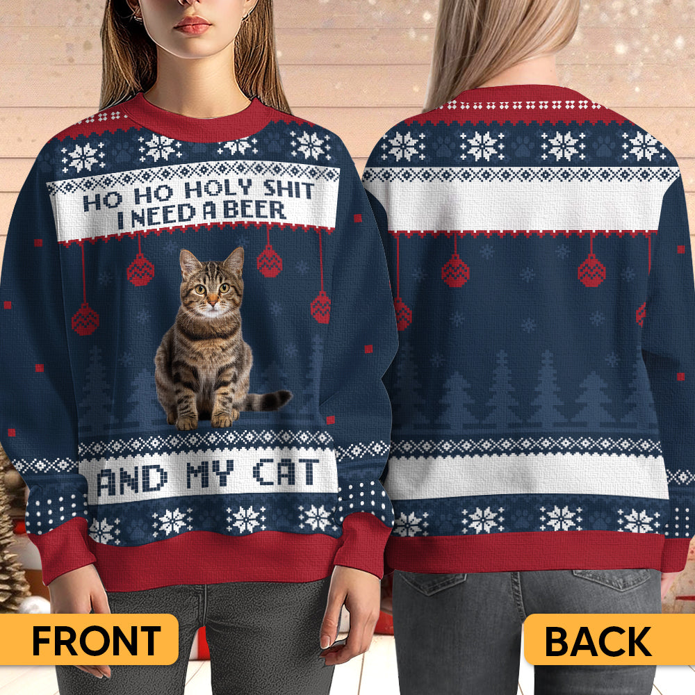 I Need A Beer - Personalized Ugly Sweater
