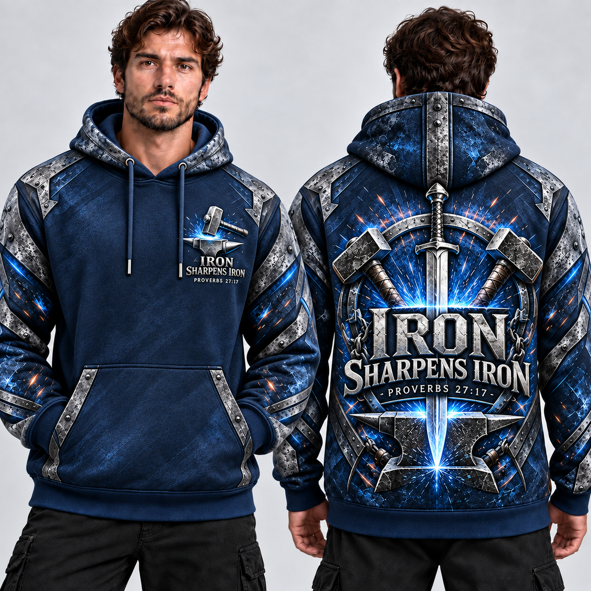 Steel of Brotherhood – Iron Sharpens Iron Hoodie