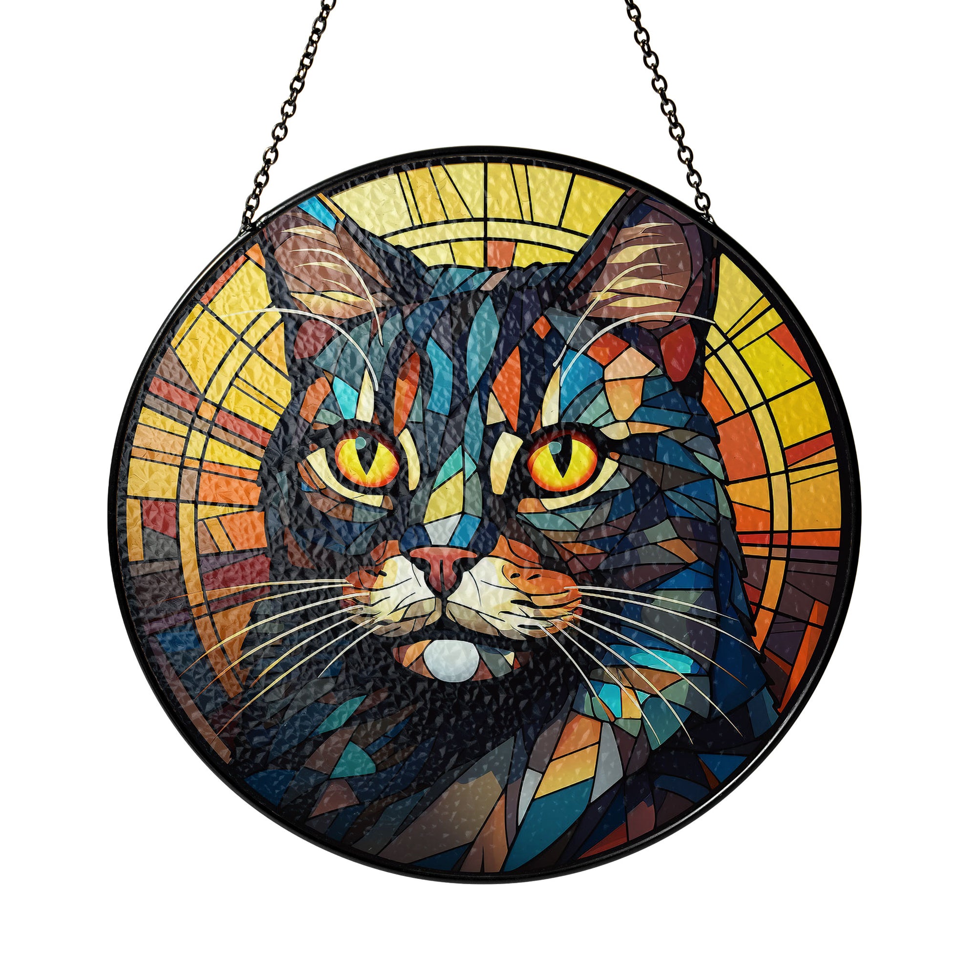 Nightwatcher Stained Glass Window Hanging Suncatcher