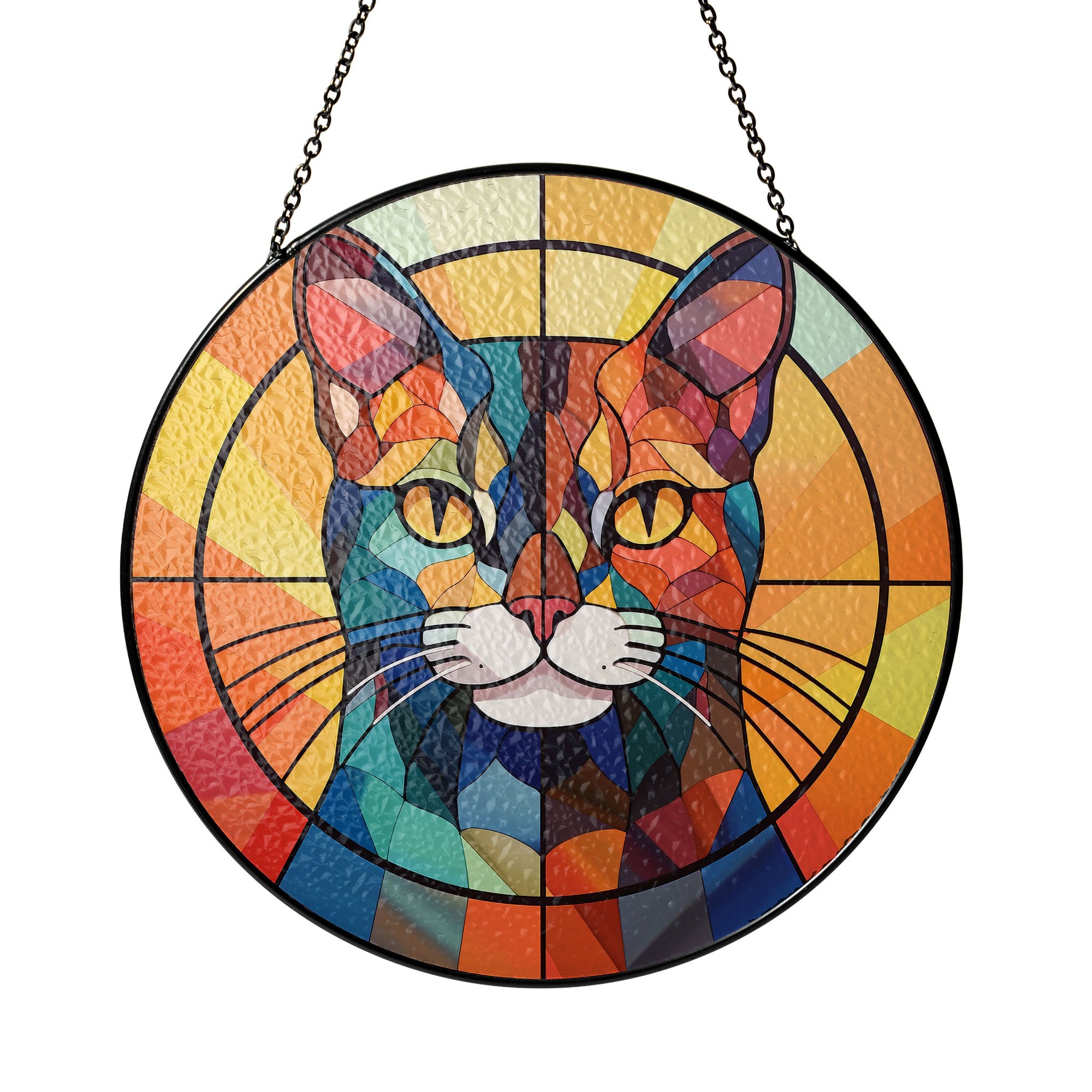 Mystic Sunrise Stained Glass Window Hanging Suncatcher