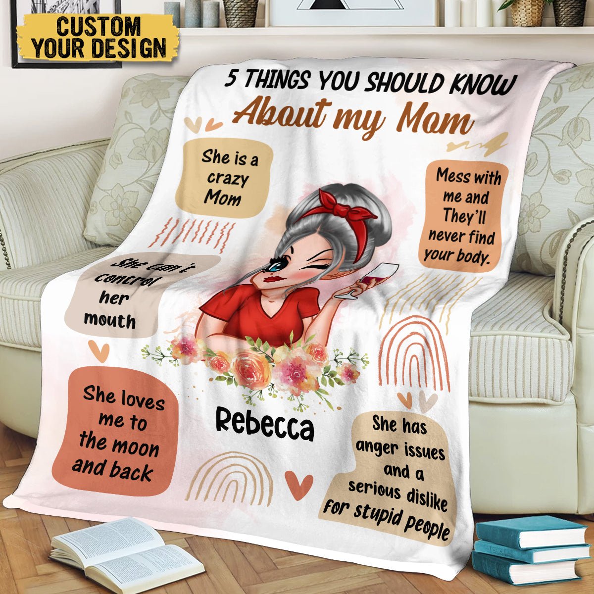 5 Things You Should Know - Personalized Blanket - Best Gift For Mother, For Grandma - Giftago