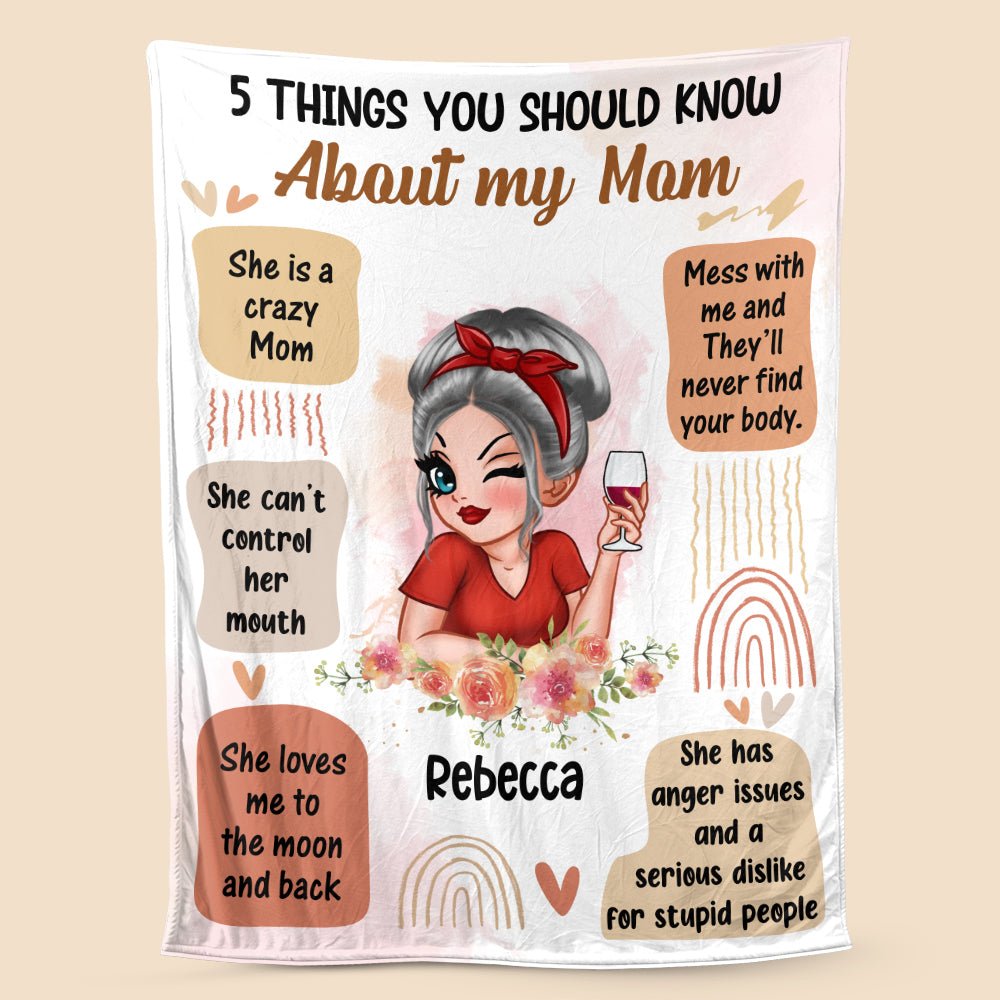 5 Things You Should Know - Personalized Blanket - Best Gift For Mother, For Grandma - Giftago