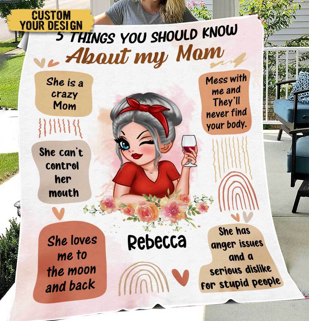 5 Things You Should Know - Personalized Blanket - Best Gift For Mother, For Grandma - Giftago