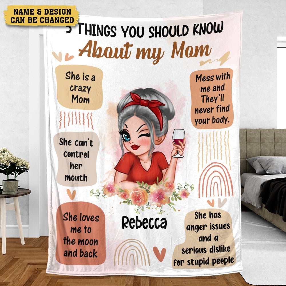 5 Things You Should Know - Personalized Blanket - Best Gift For Mother, For Grandma - Giftago