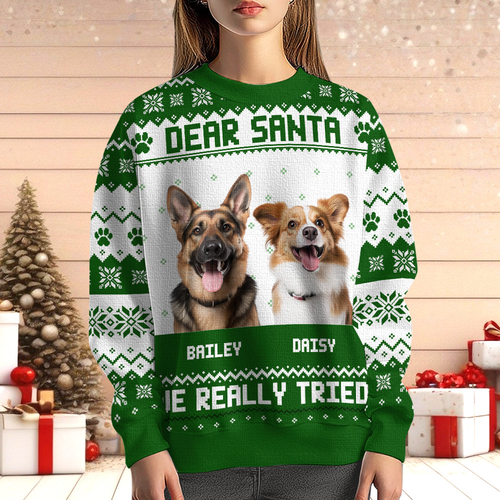 Dear Santa - Personalized Ugly Sweater