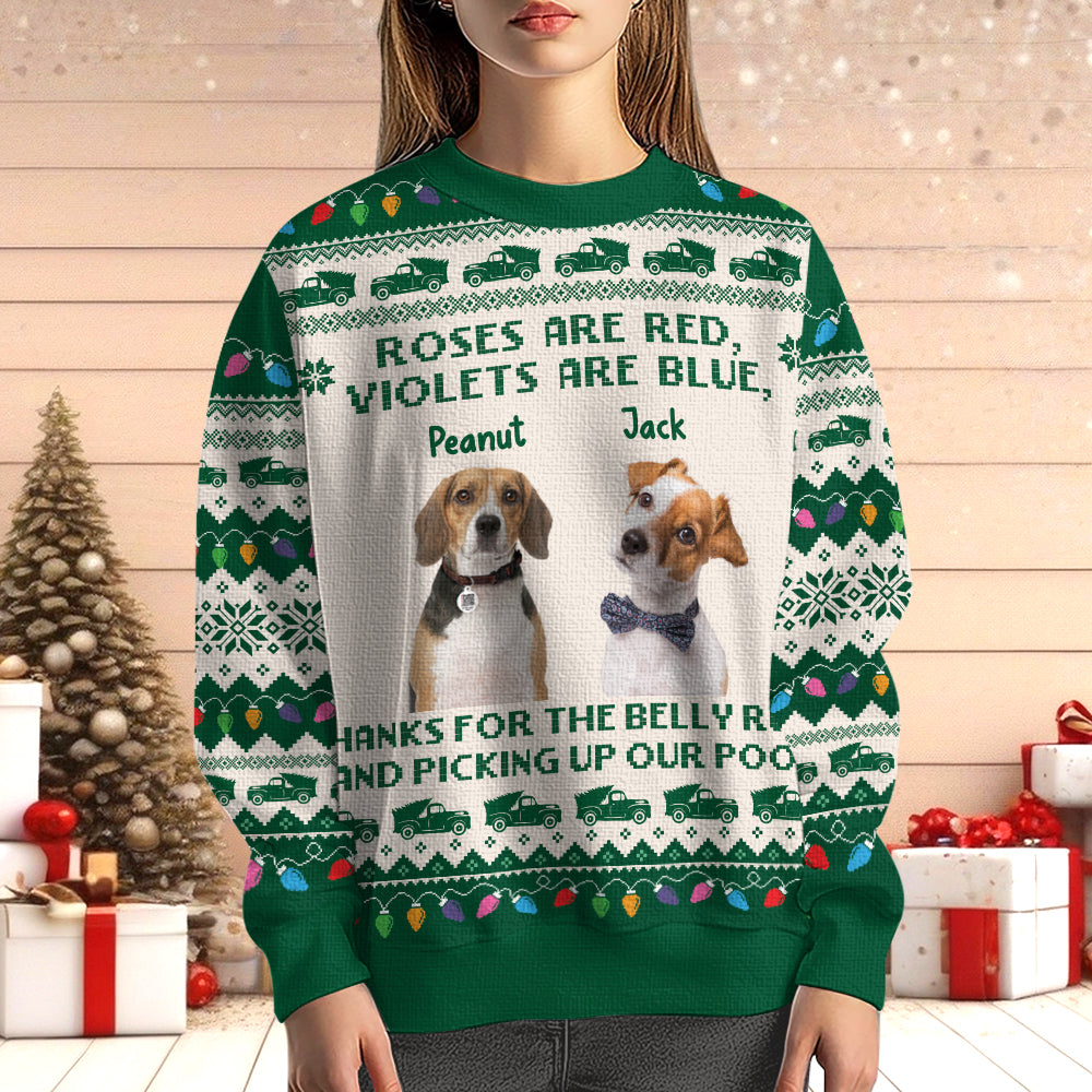 Roses are Red Violets Are Blue - Personalized Ugly Sweater