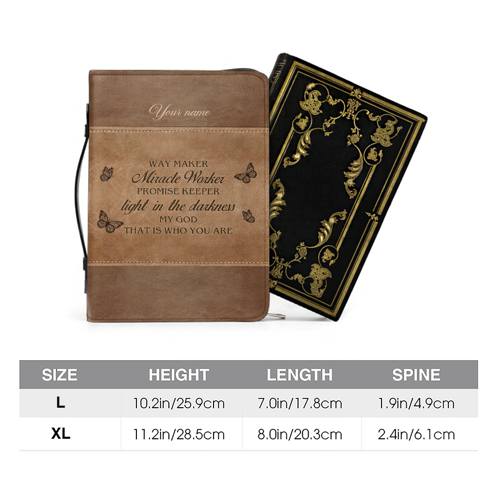 Way Maker - Leather Bible Cover