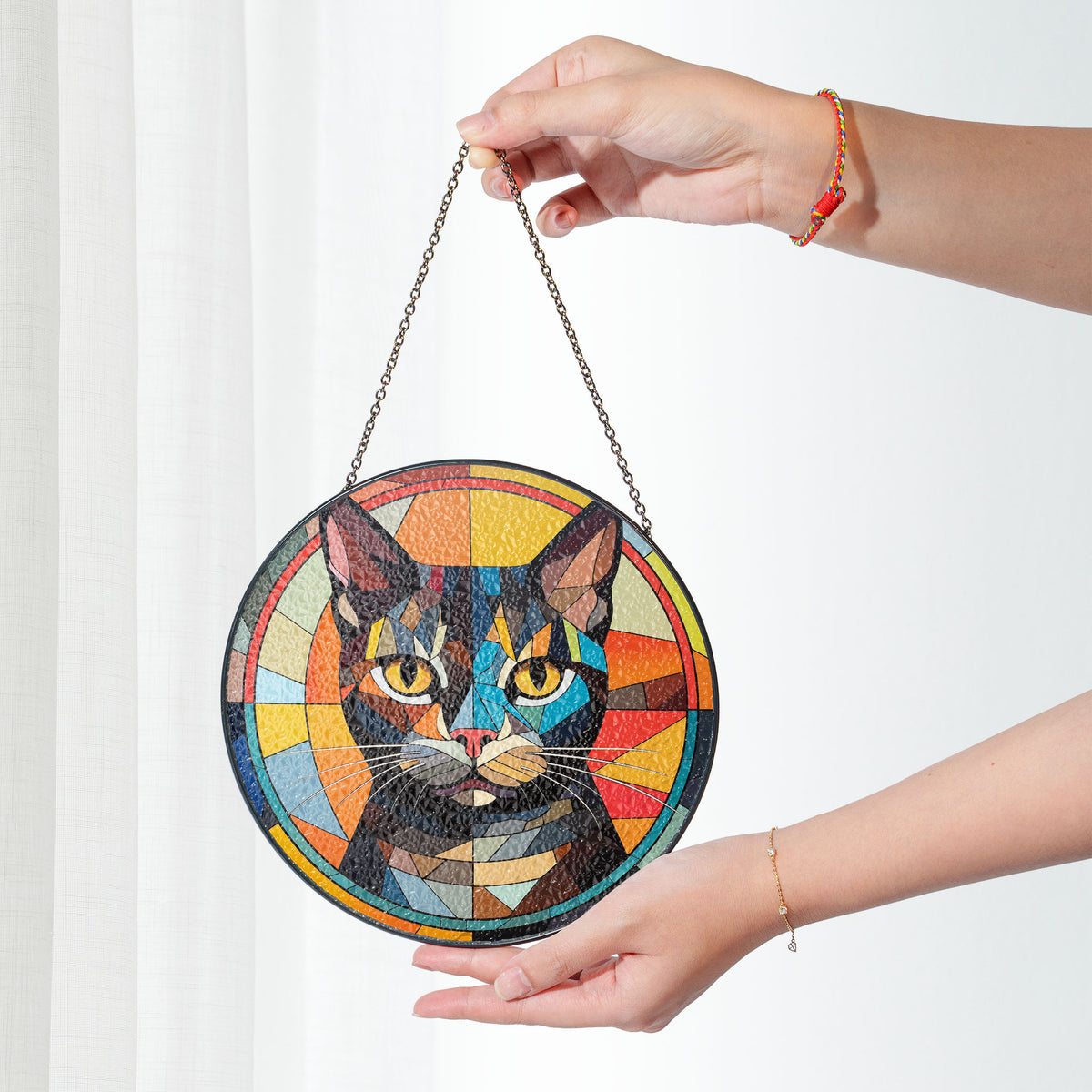 Royal Glimmer Stained Glass Window Hanging Suncatcher