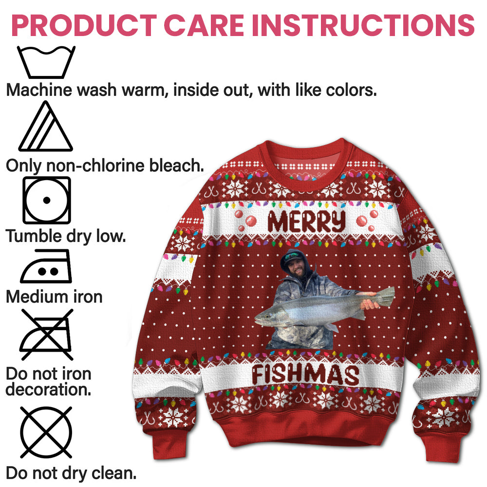 Merry Fishmas - Personalized Ugly Sweater