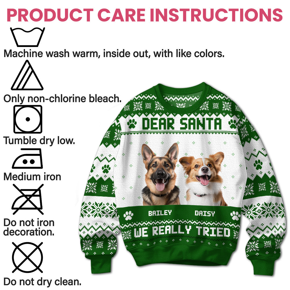 Dear Santa - Personalized Ugly Sweater