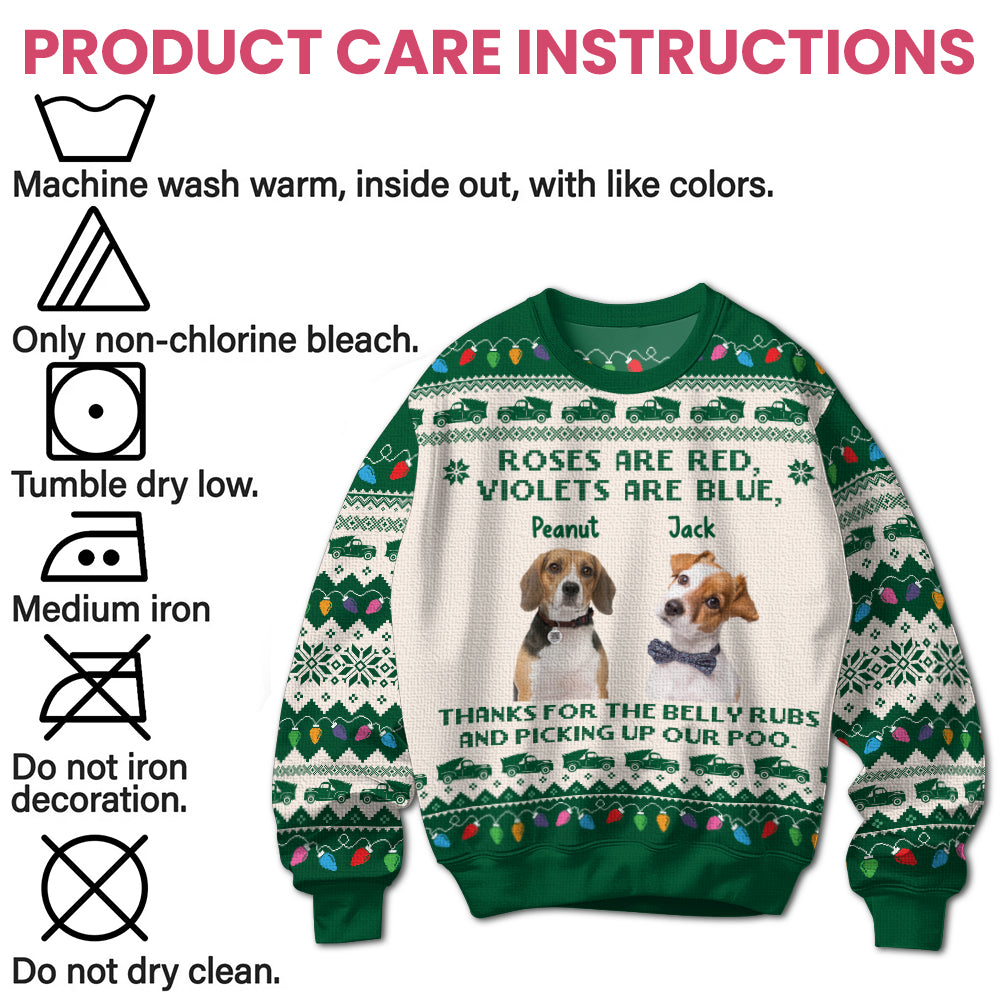 Roses are Red Violets Are Blue - Personalized Ugly Sweater