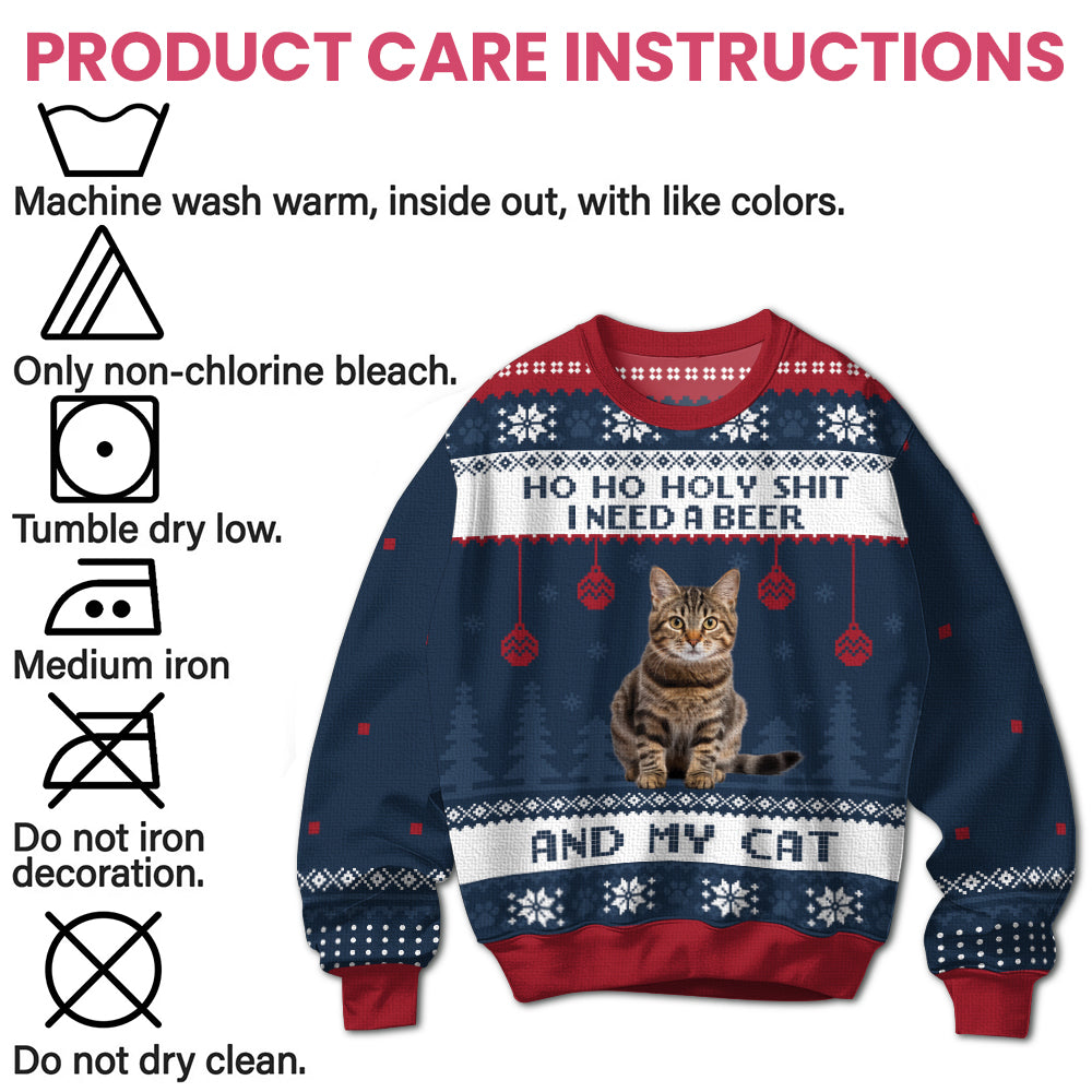I Need A Beer - Personalized Ugly Sweater
