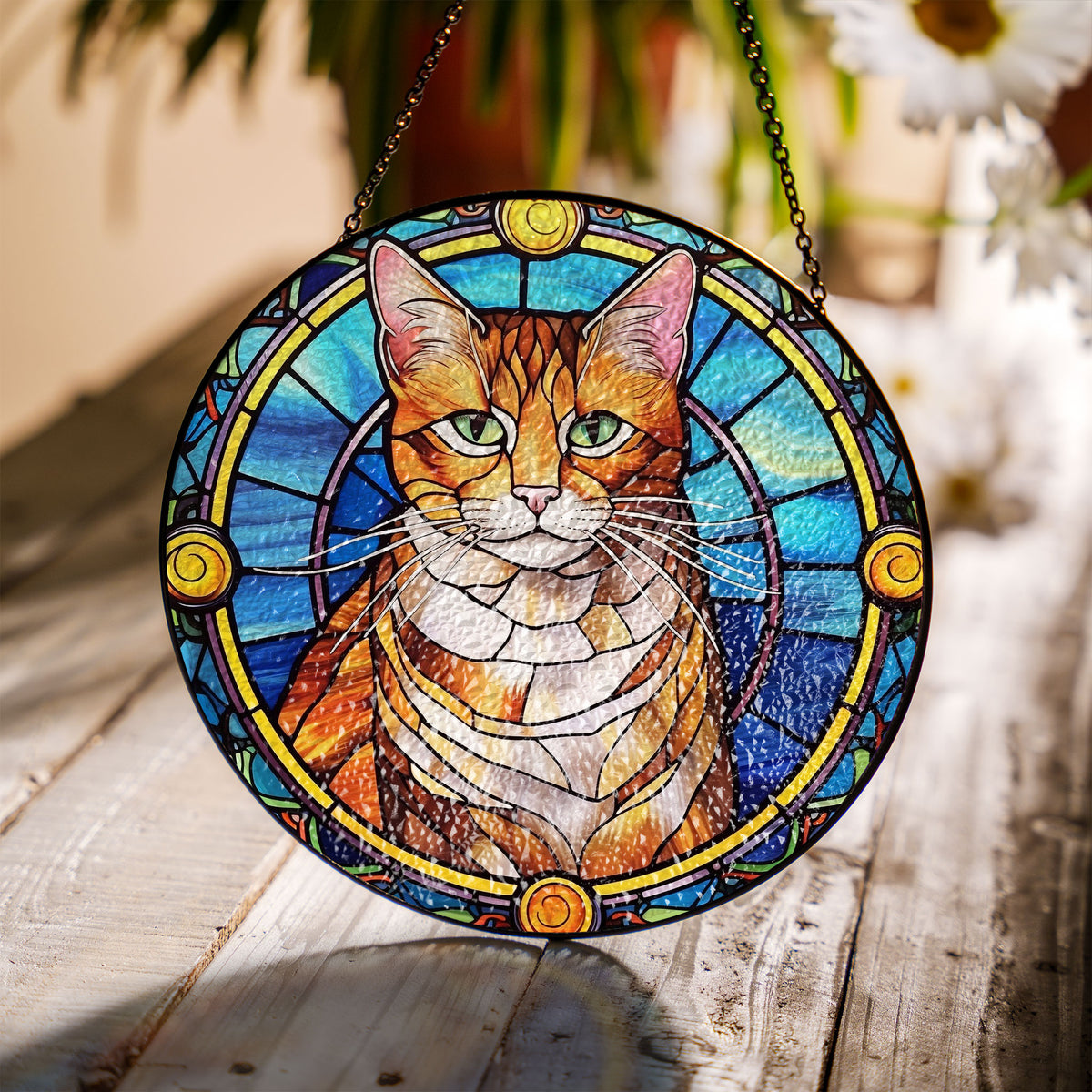 Aurora Stalker Stained Glass Window Hanging Suncatcher