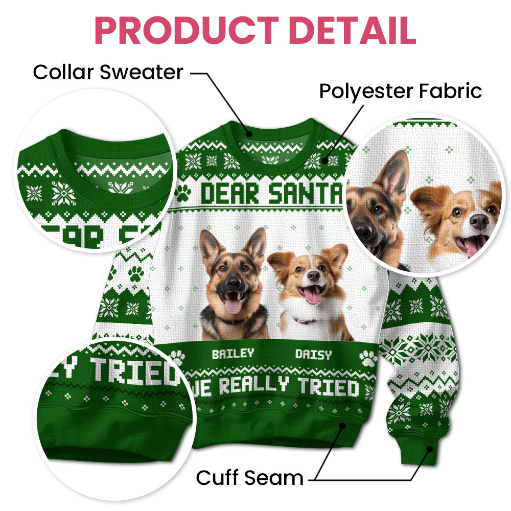 Dear Santa - Personalized Ugly Sweater