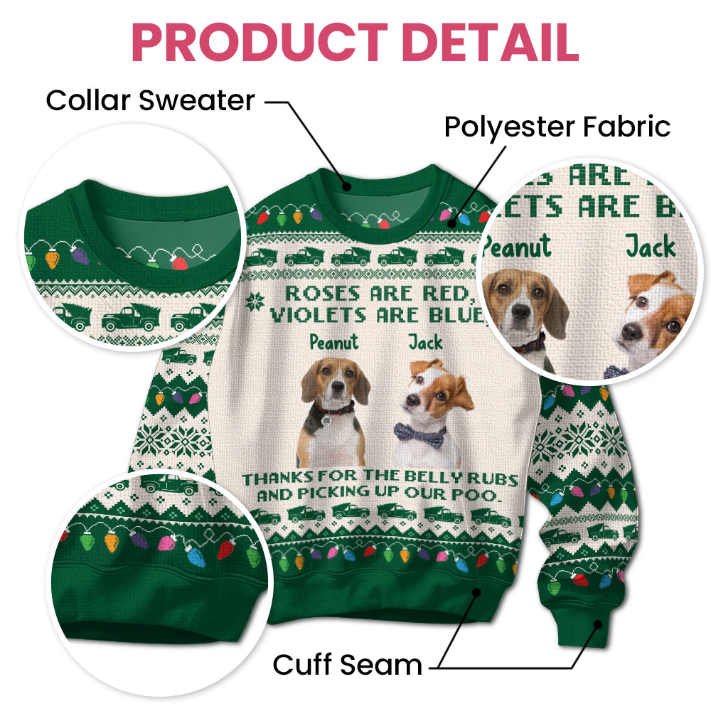 Roses are Red Violets Are Blue - Personalized Ugly Sweater