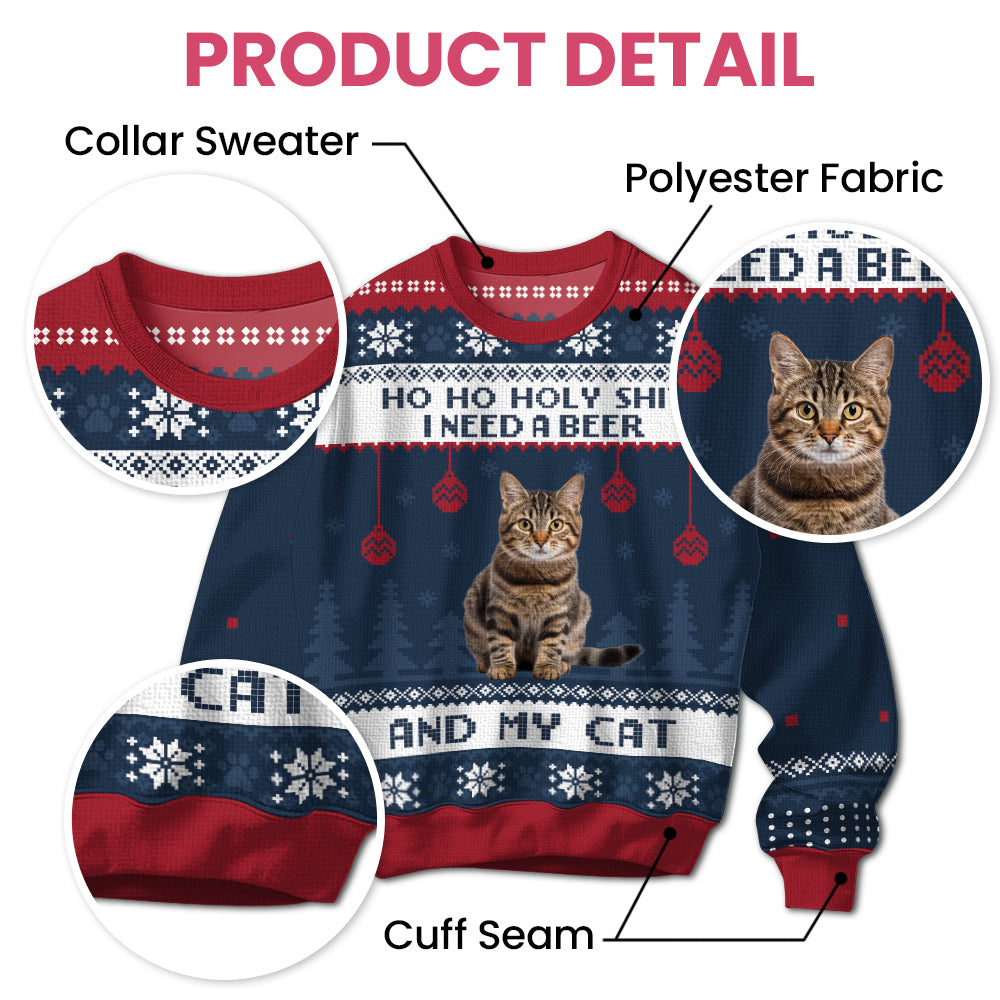 I Need A Beer - Personalized Ugly Sweater