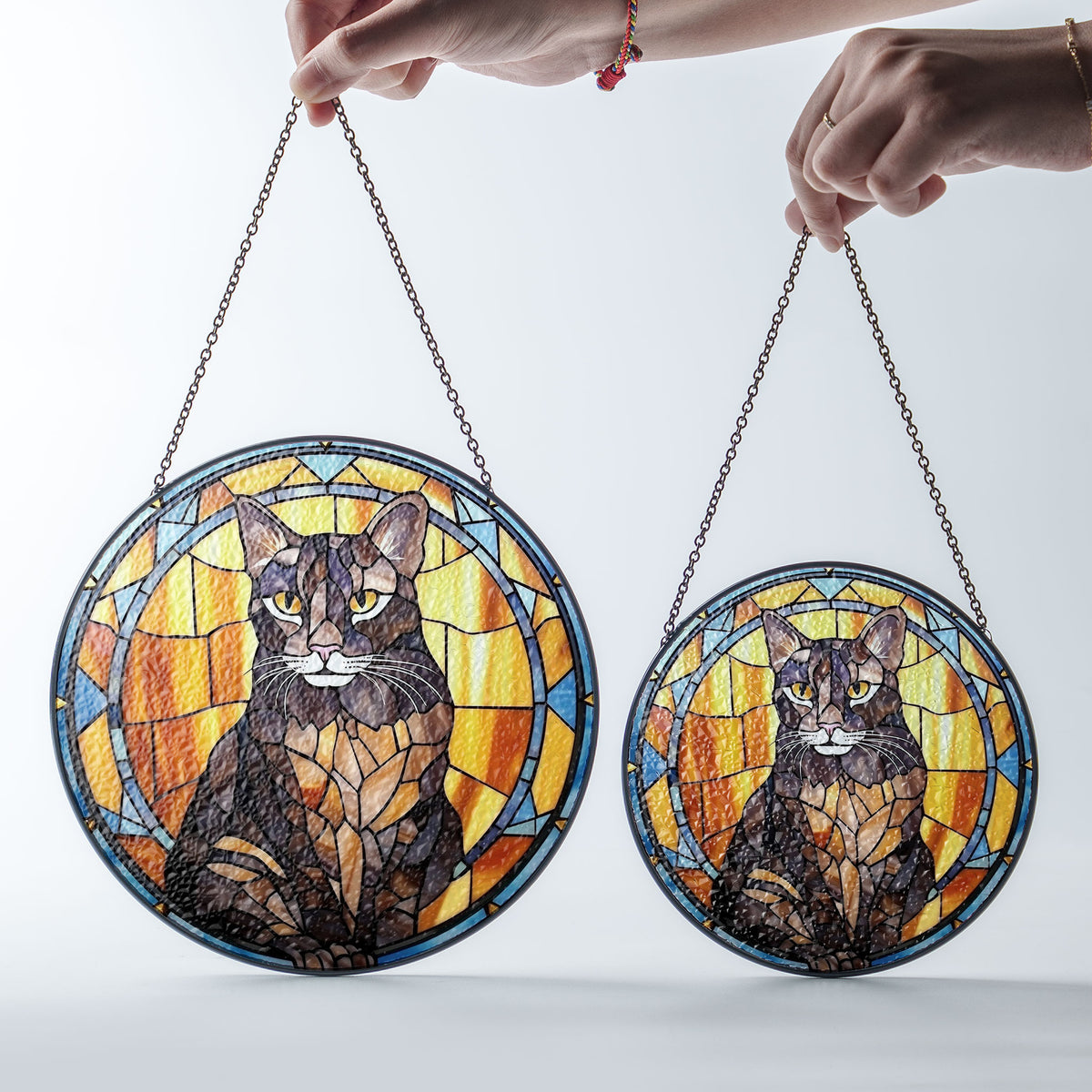 Mystic Stare Stained Glass Window Hanging Suncatcher