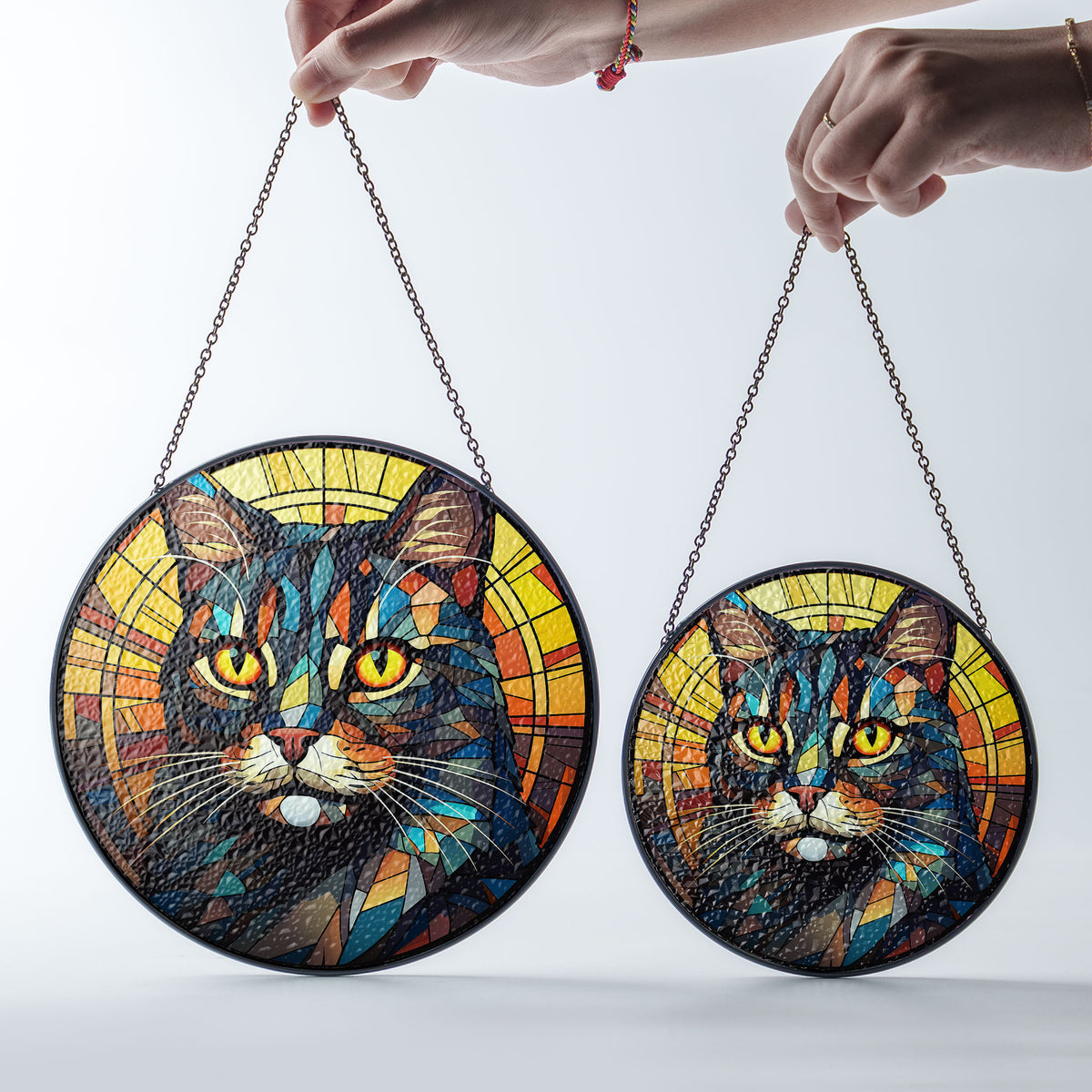 Nightwatcher Stained Glass Window Hanging Suncatcher