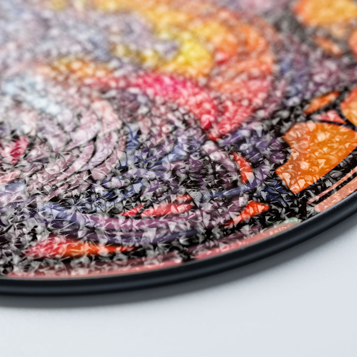 Silver Windscale Stained Glass Window Hanging Suncatcher