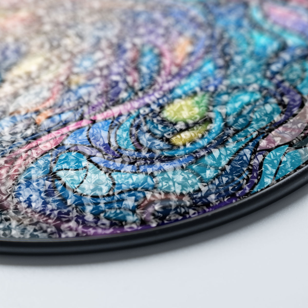 Flameheart Dragon Stained Glass Window Hanging Suncatcher