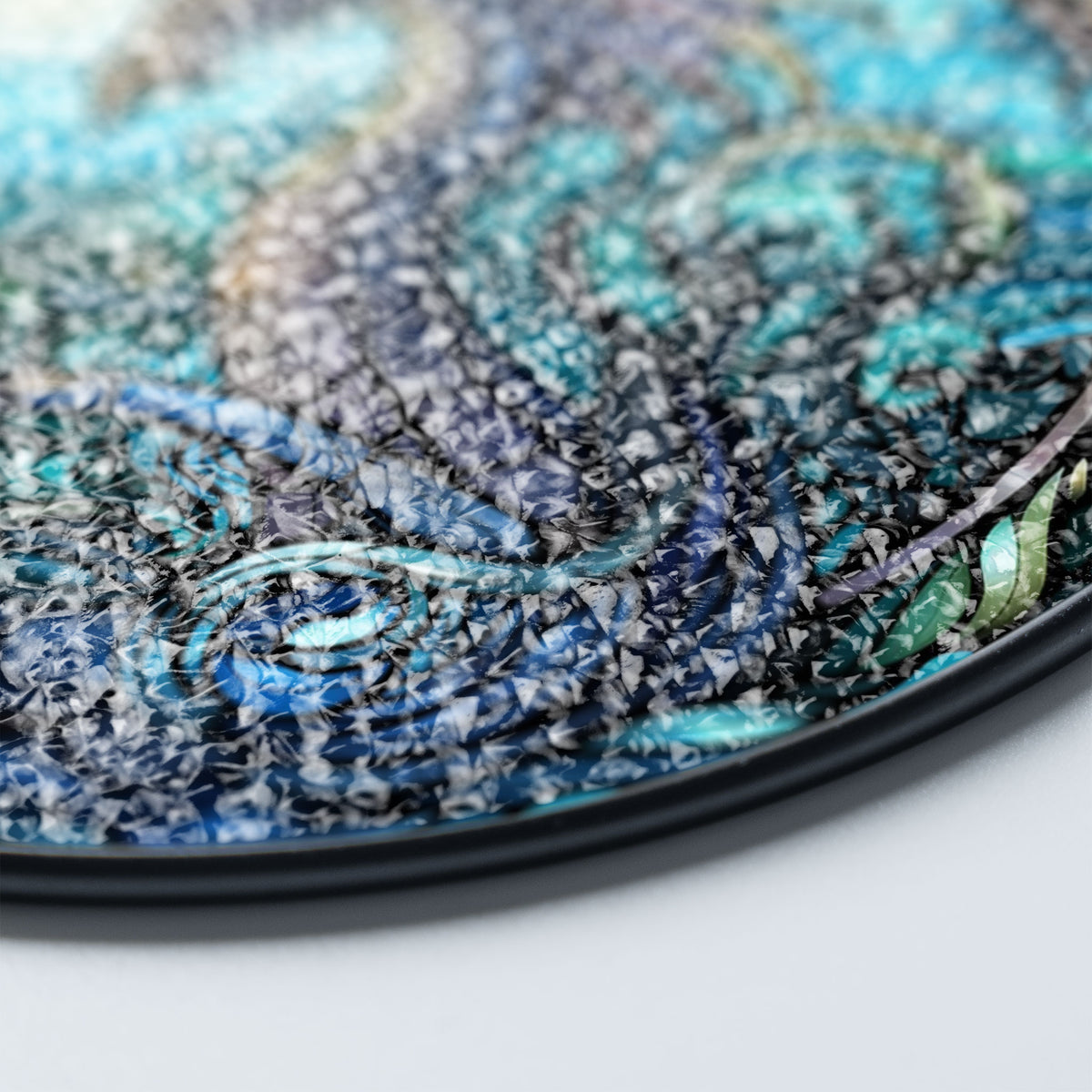 Fiery Sovereign Stained Glass Window Hanging Suncatcher