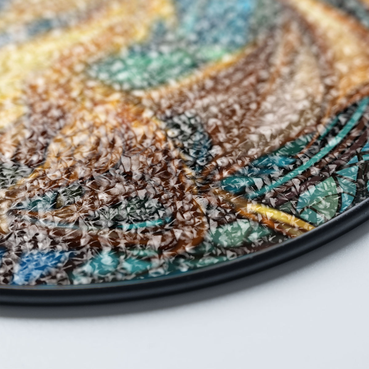 Glacier Fang Stained Glass Window Hanging Suncatcher