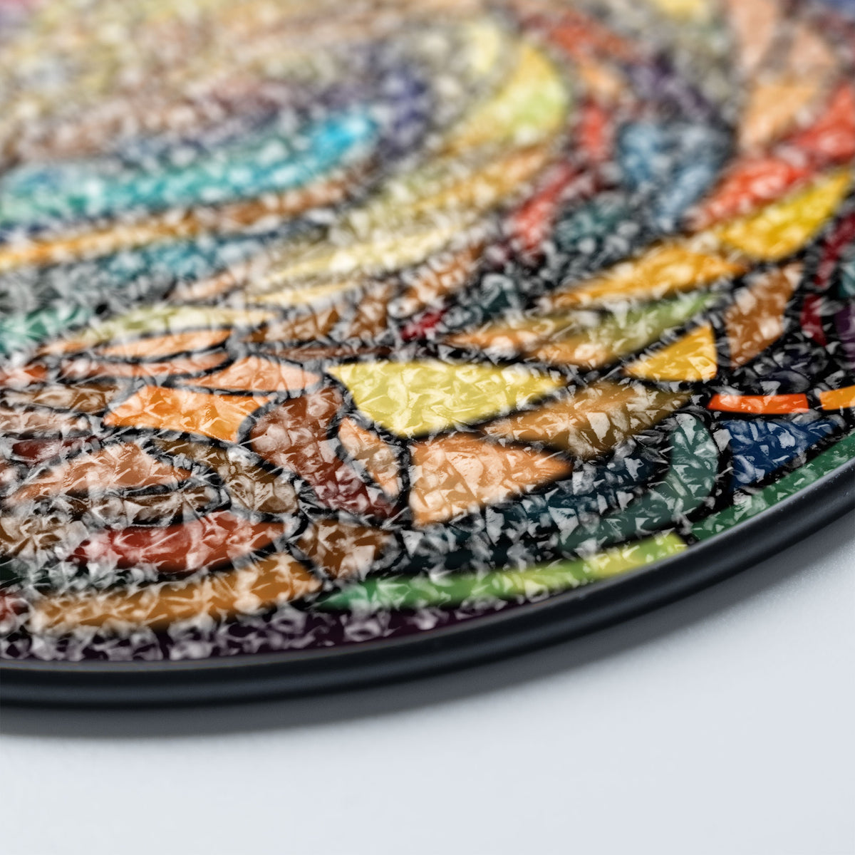 Azure Skyfire Stained Glass Window Hanging Suncatcher