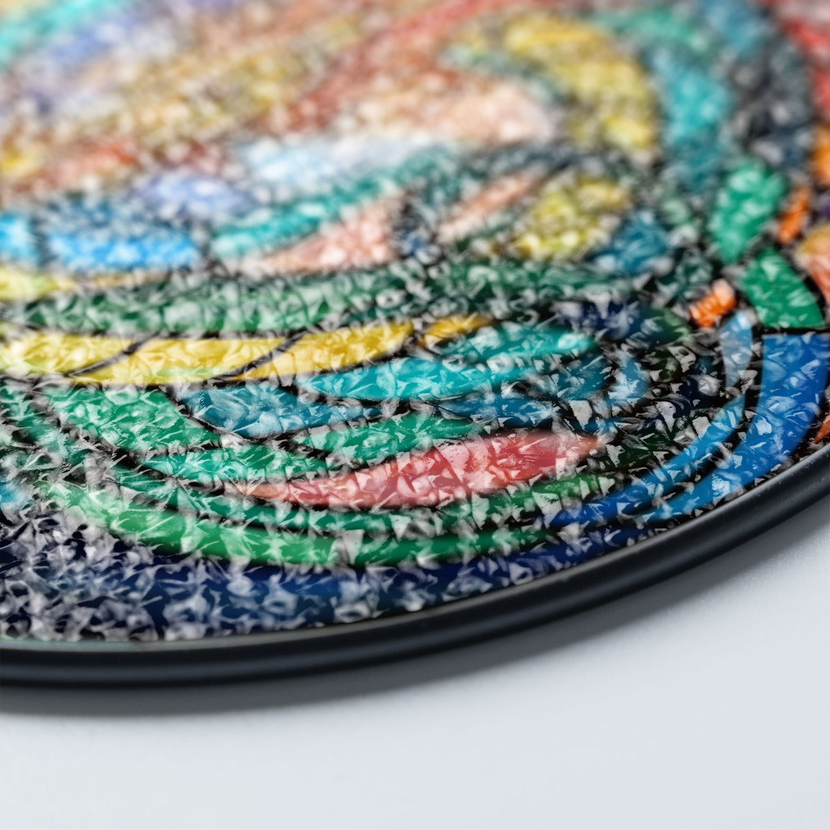 Eclipse Scales Stained Glass Window Hanging Suncatcher