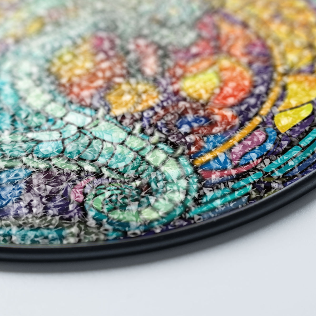 Shadowfang Drake Stained Glass Window Hanging Suncatcher