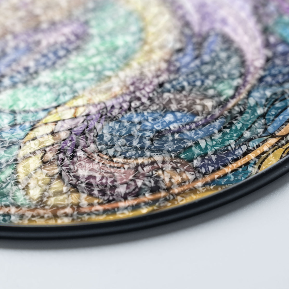 Opal Flamebinder Stained Glass Window Hanging Suncatcher