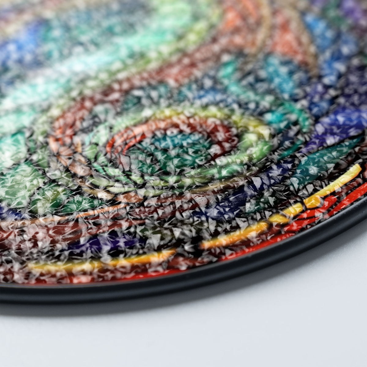 Stormscale Wyrm Stained Glass Window Hanging Suncatcher