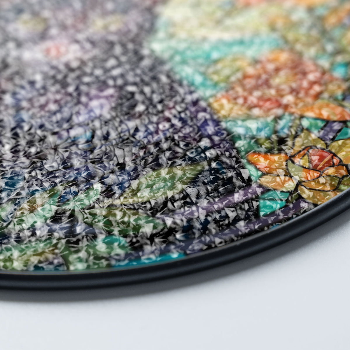 Twilight Whiskers Stained Glass Window Hanging Suncatcher