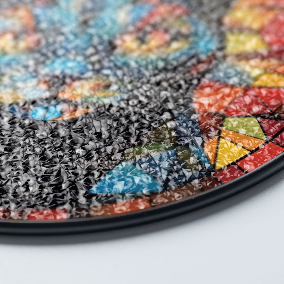 Autumn Flame Stained Glass Window Hanging Suncatcher