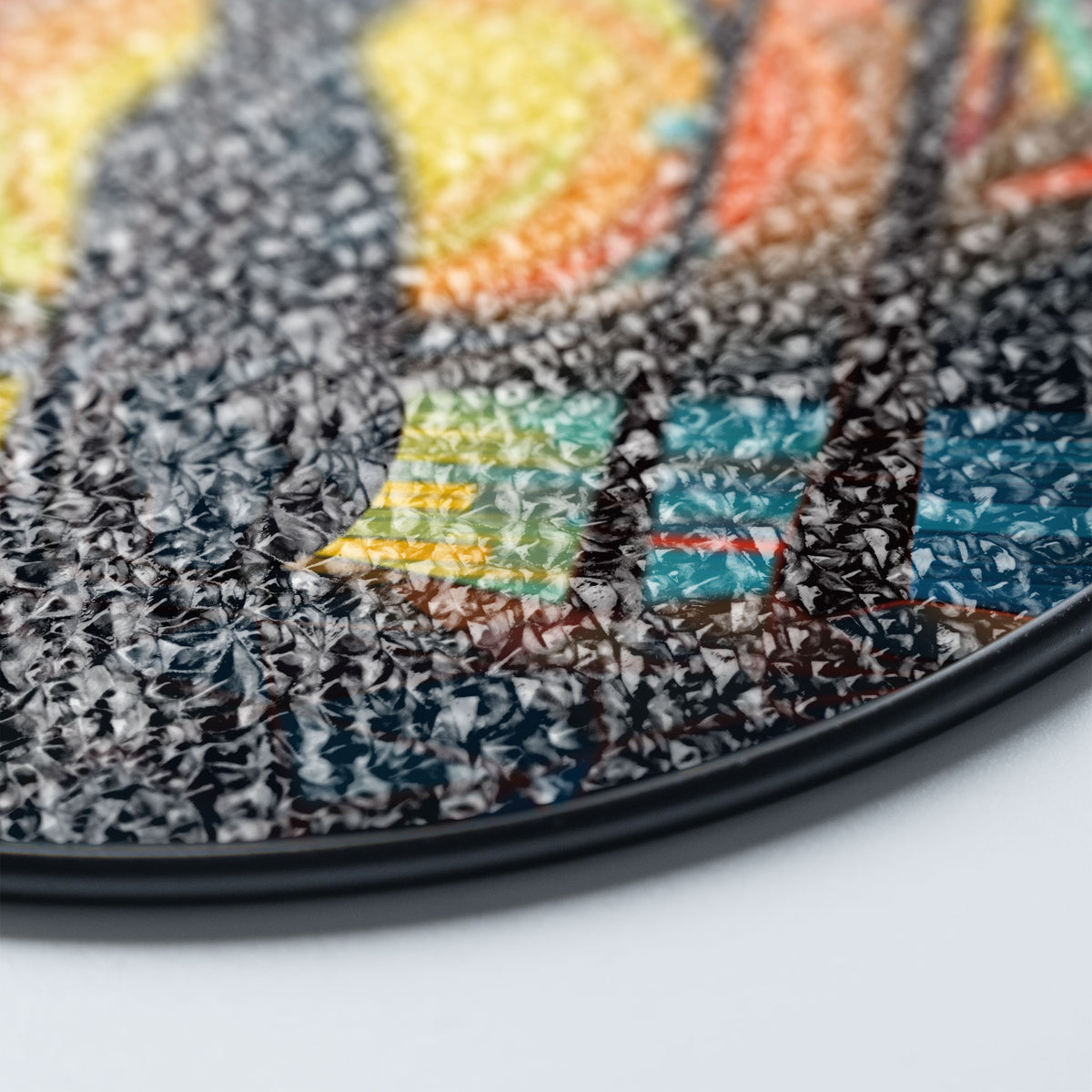 Sunset Silhouette Stained Glass Window Hanging Suncatcher