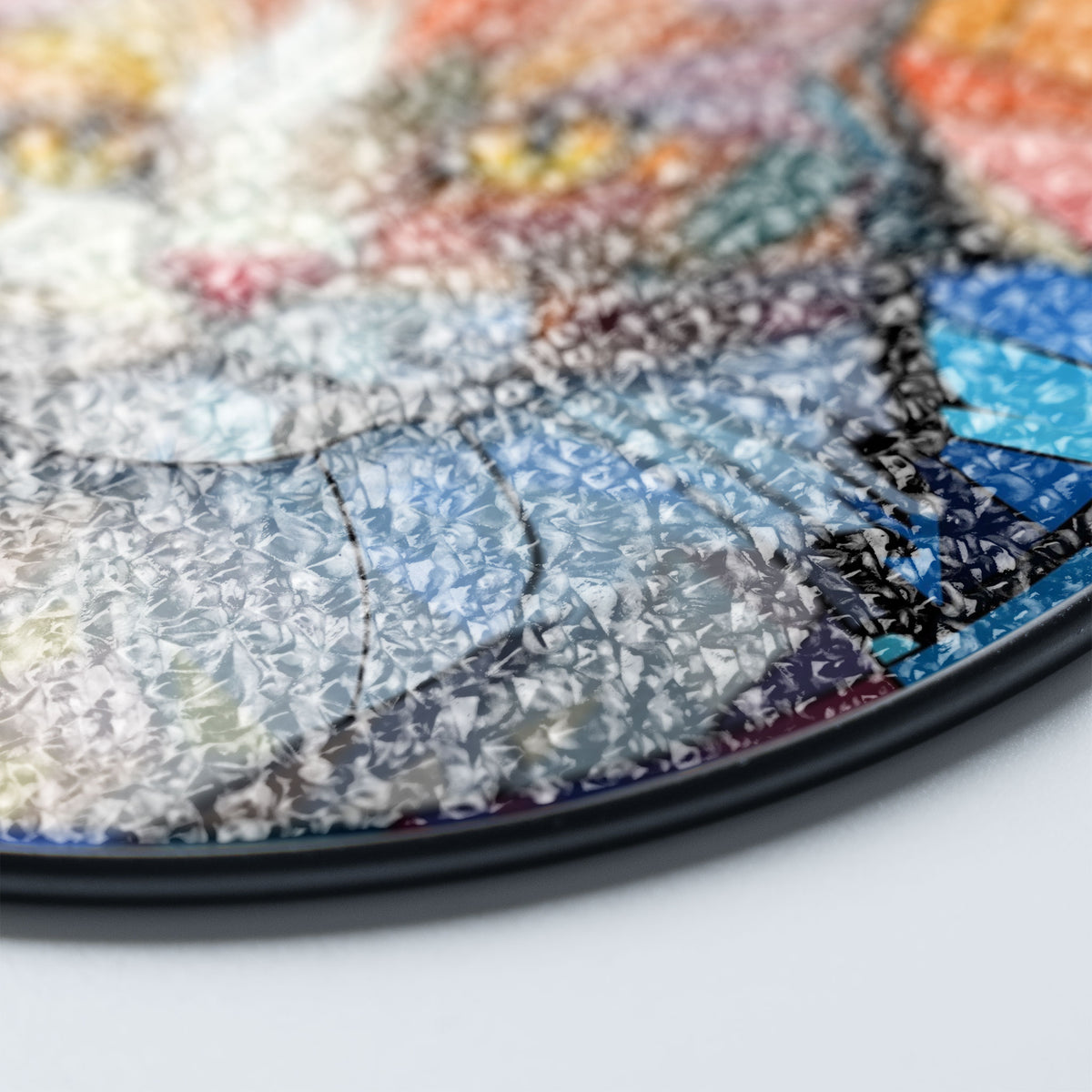 Celestial Cat Stained Glass Window Hanging Suncatcher