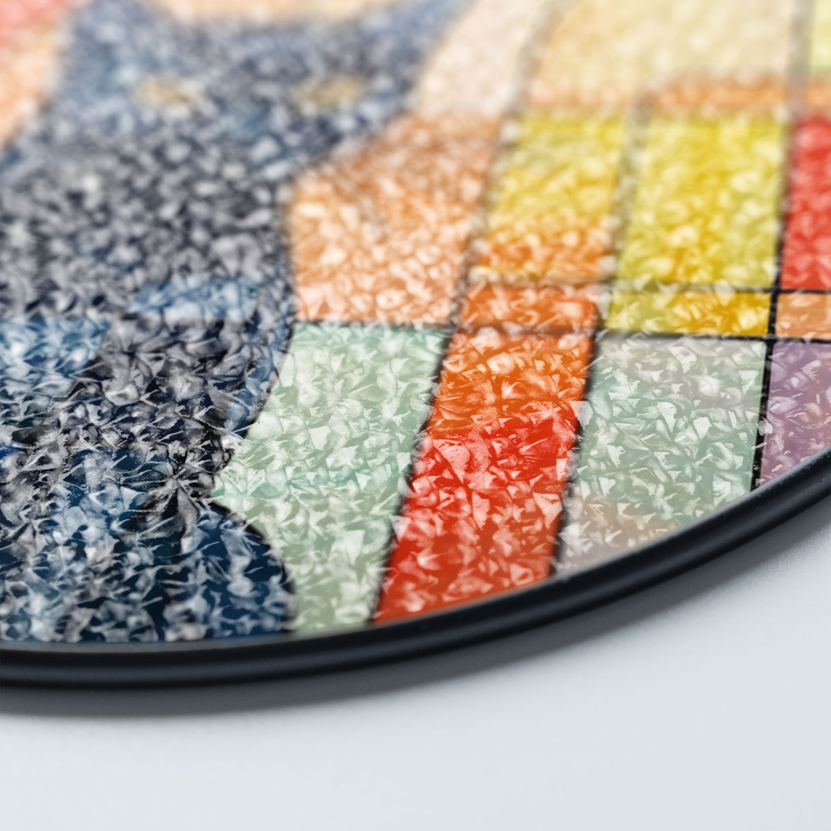 Solarflare Feline Stained Glass Window Hanging Suncatcher