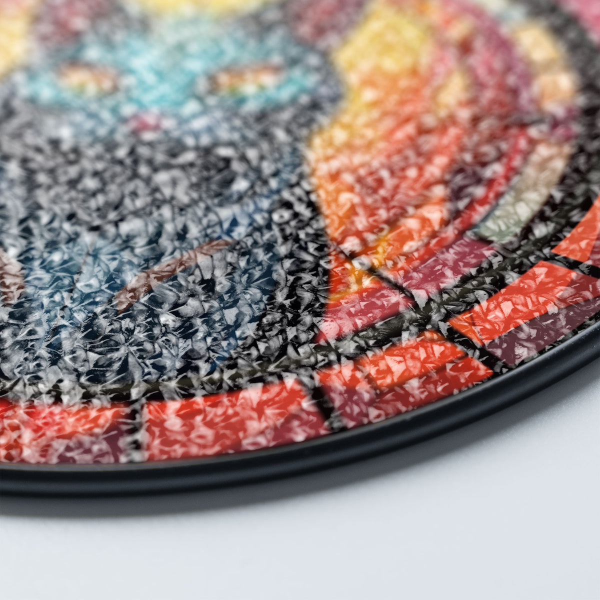 Starlit Prowler Stained Glass Window Hanging Suncatcher