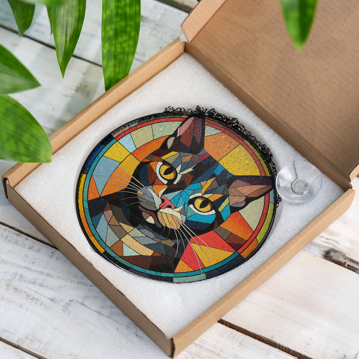 Royal Glimmer Stained Glass Window Hanging Suncatcher