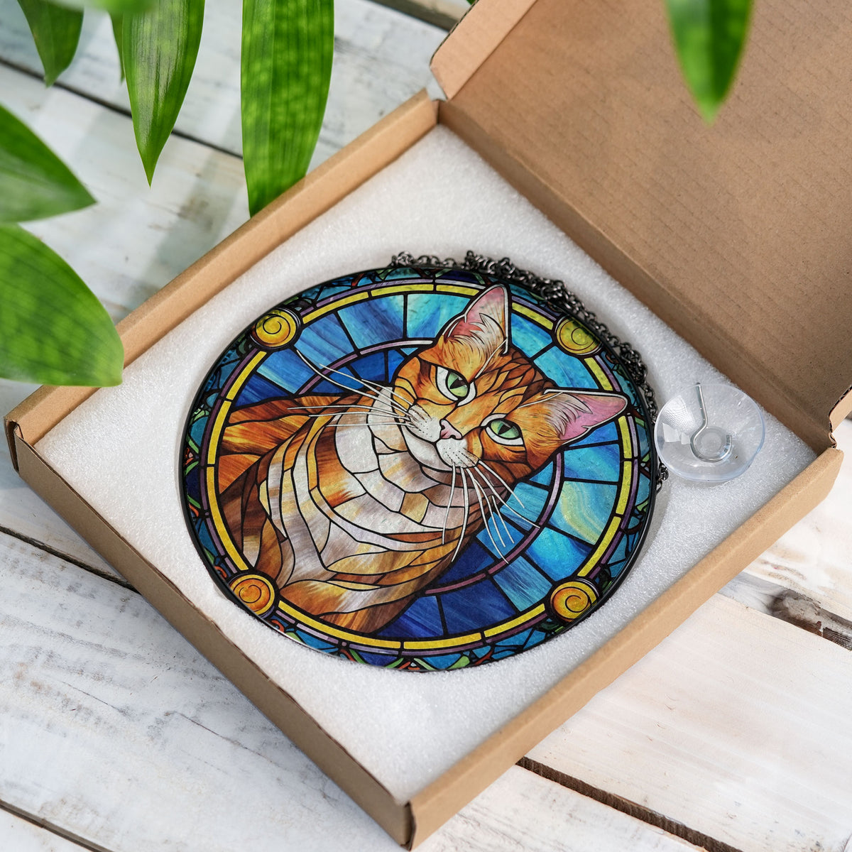 Aurora Stalker Stained Glass Window Hanging Suncatcher