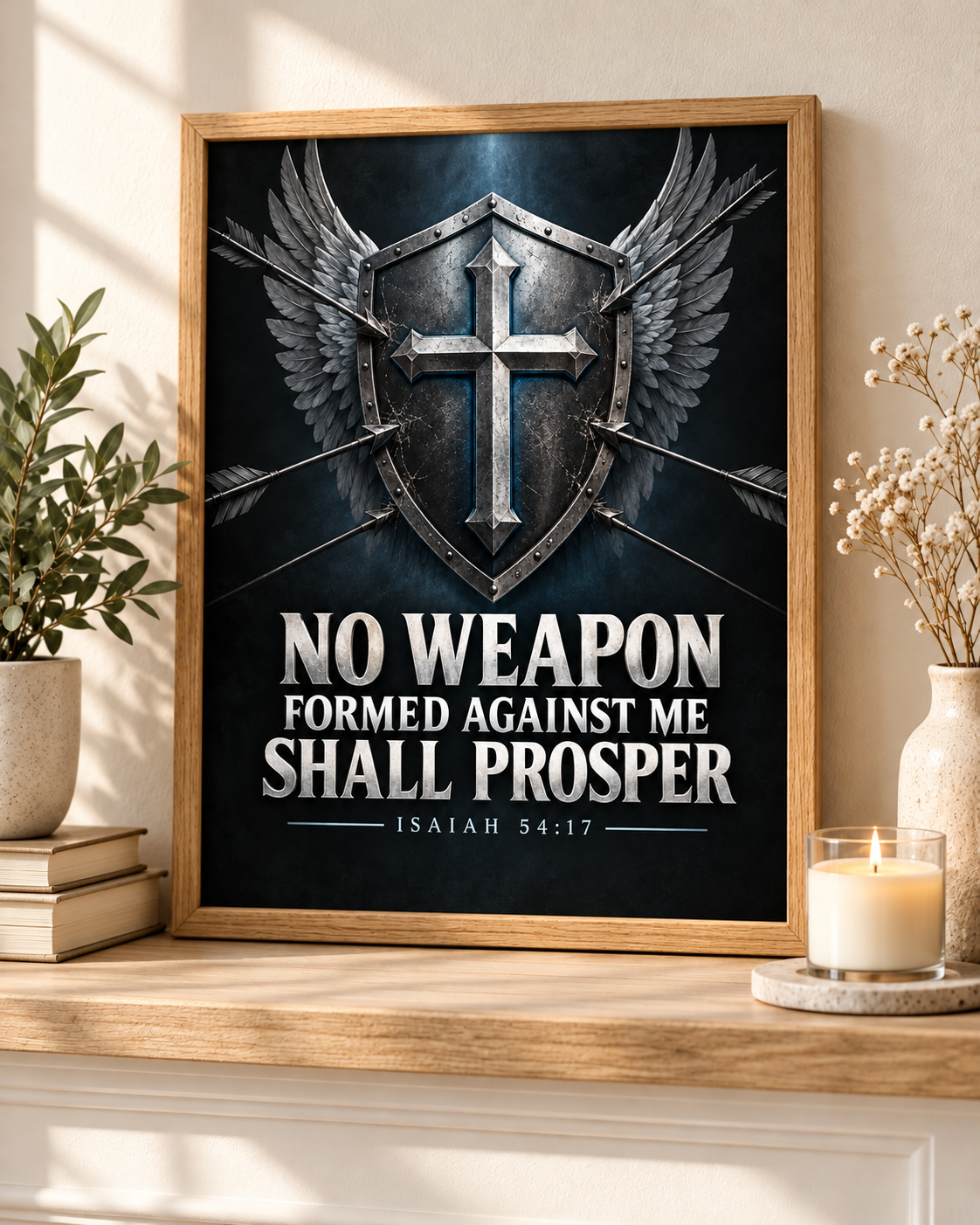 Black Armor No Weapon Formed Christian Poster – Isaiah 54:17