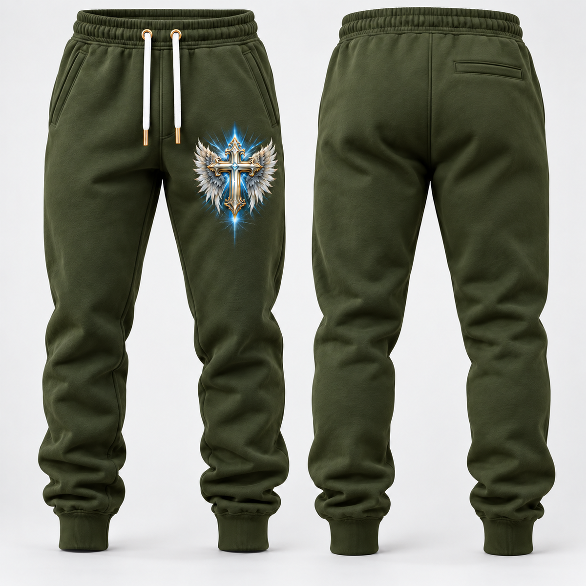 Olive Green Divine Shield No Weapon Formed Sweatpants
