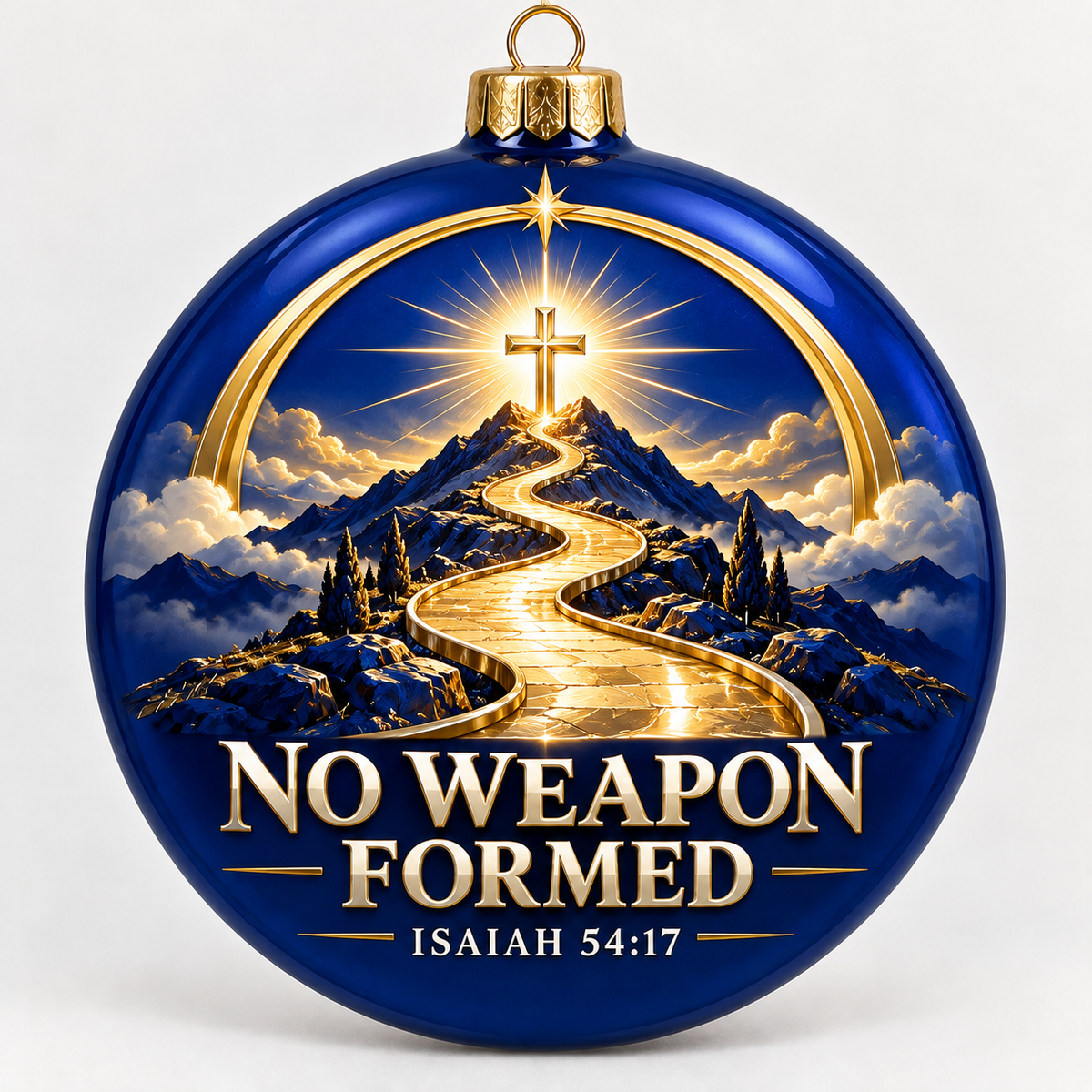 Protected Path Christian Christmas Ornament – Isaiah 54:17