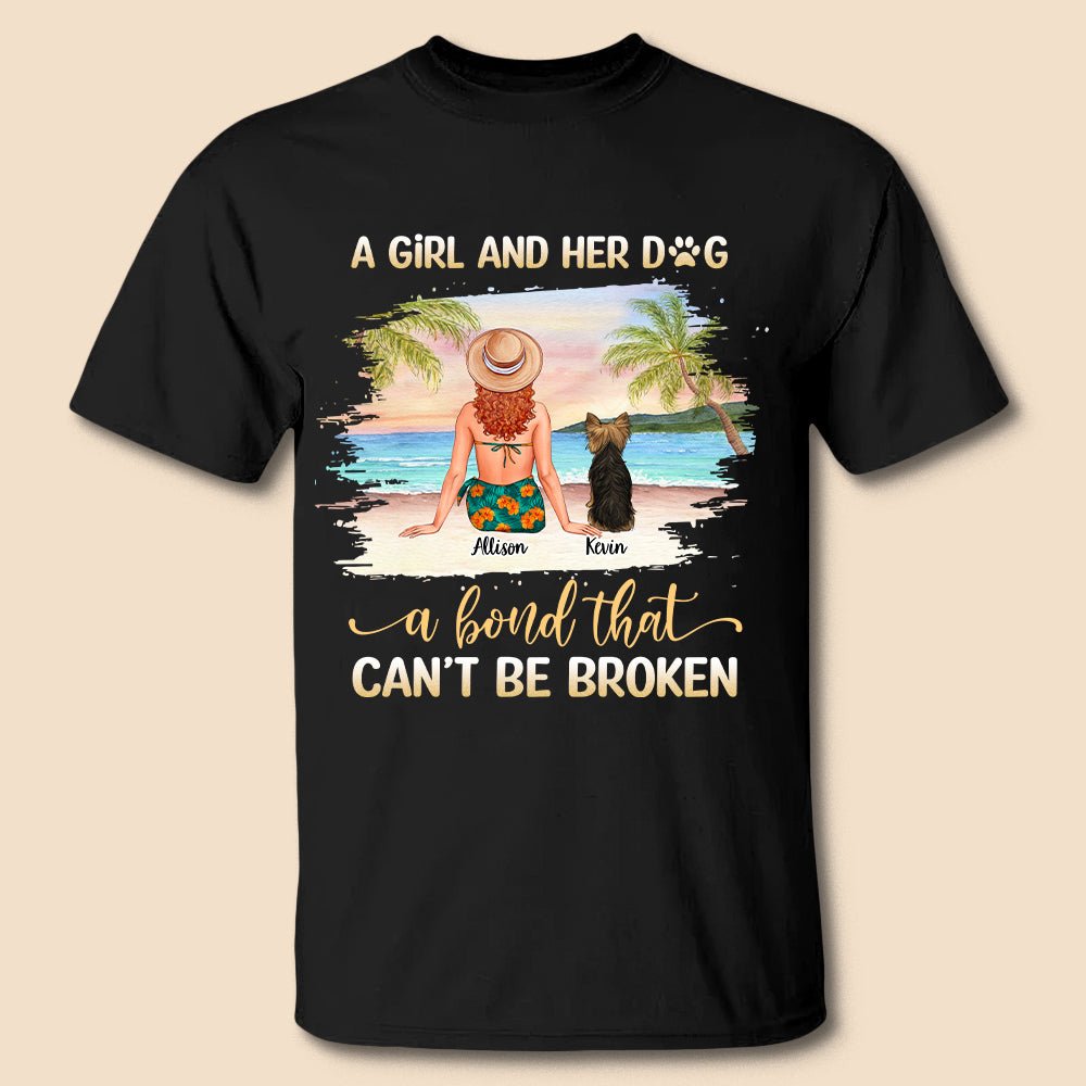 A Girl and Her Dog - Personalized T-Shirt/ Hoodie - Best Gift For Summer - Giftago