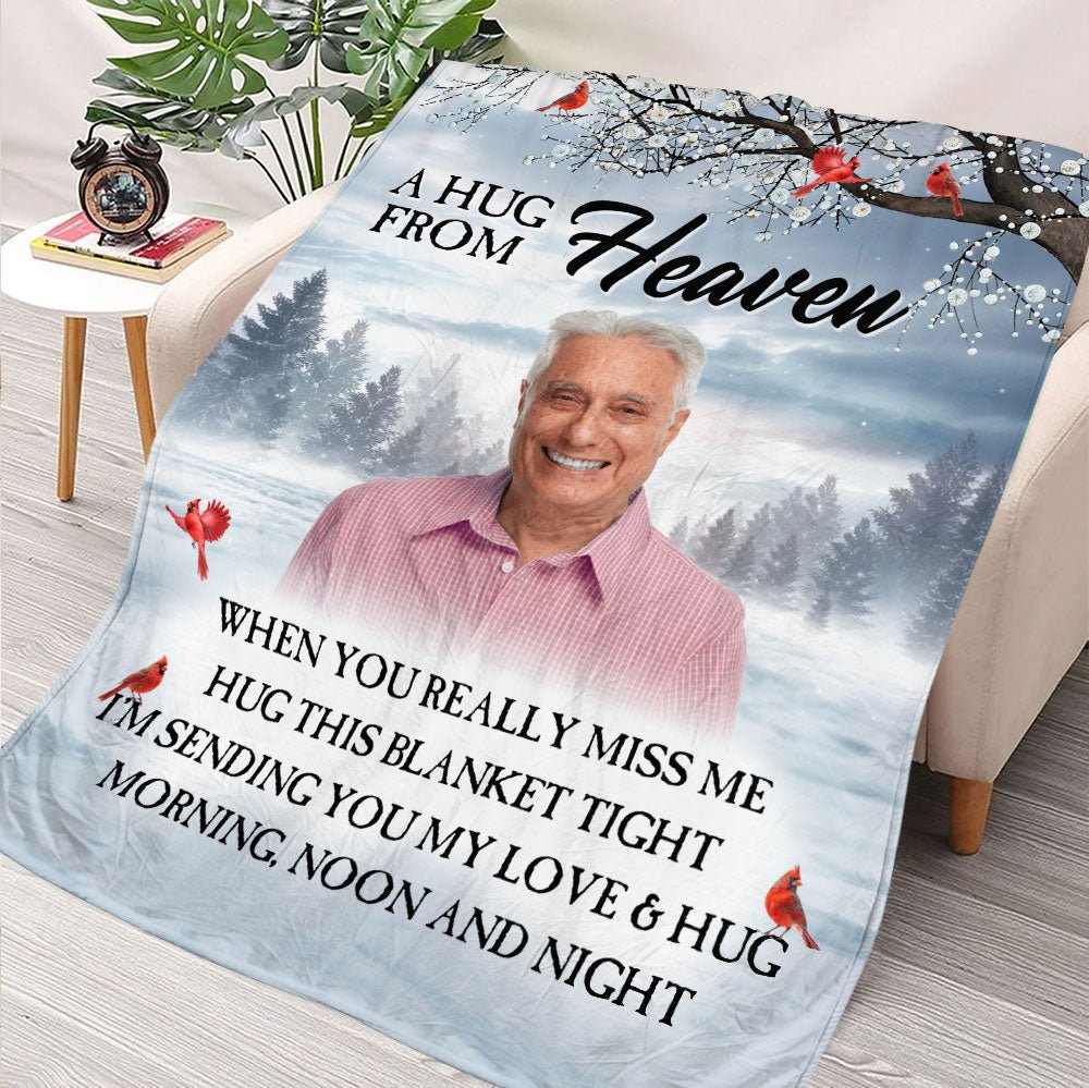 A Hug From Heaven Blanket - Personalized Blanket