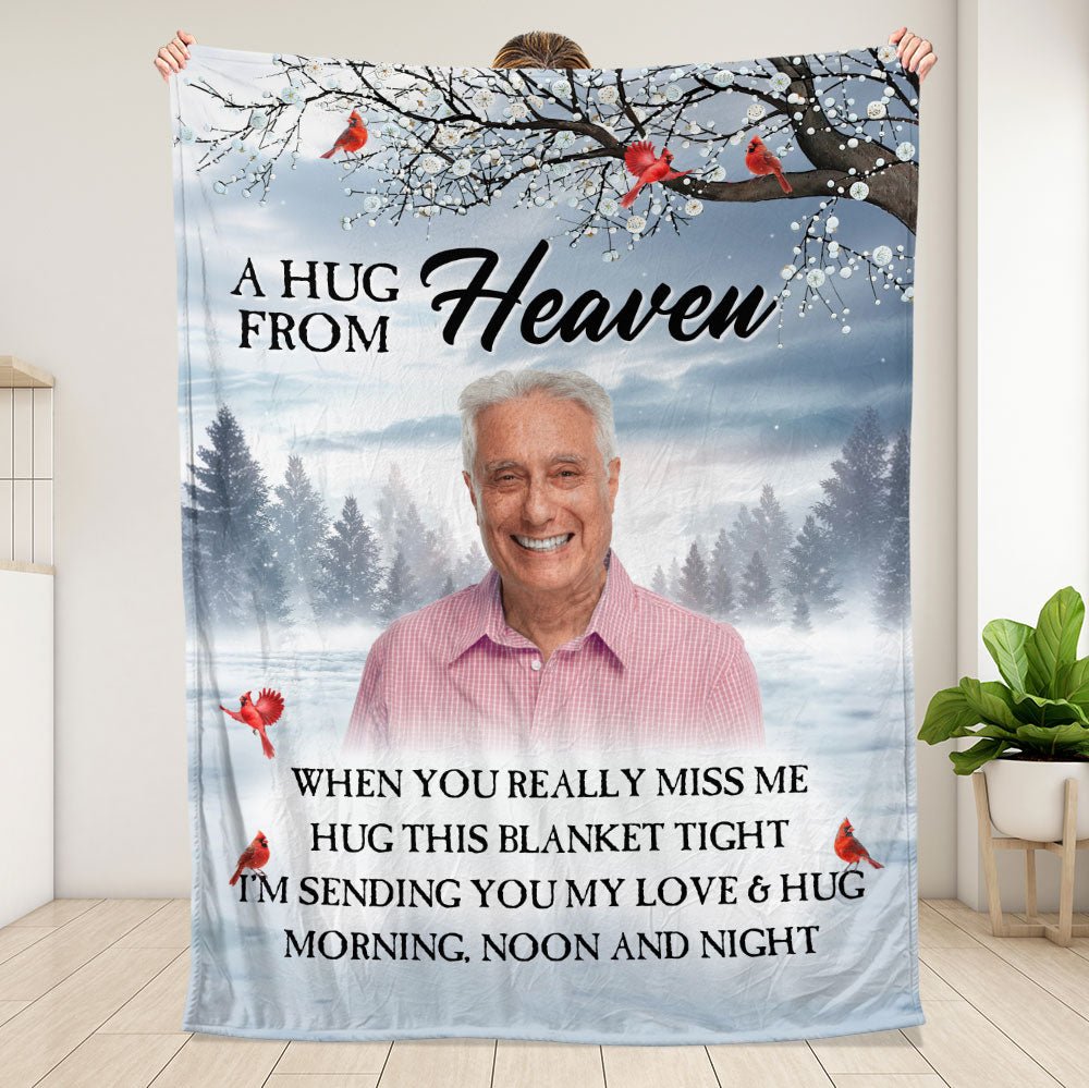 A Hug From Heaven Blanket - Personalized Blanket