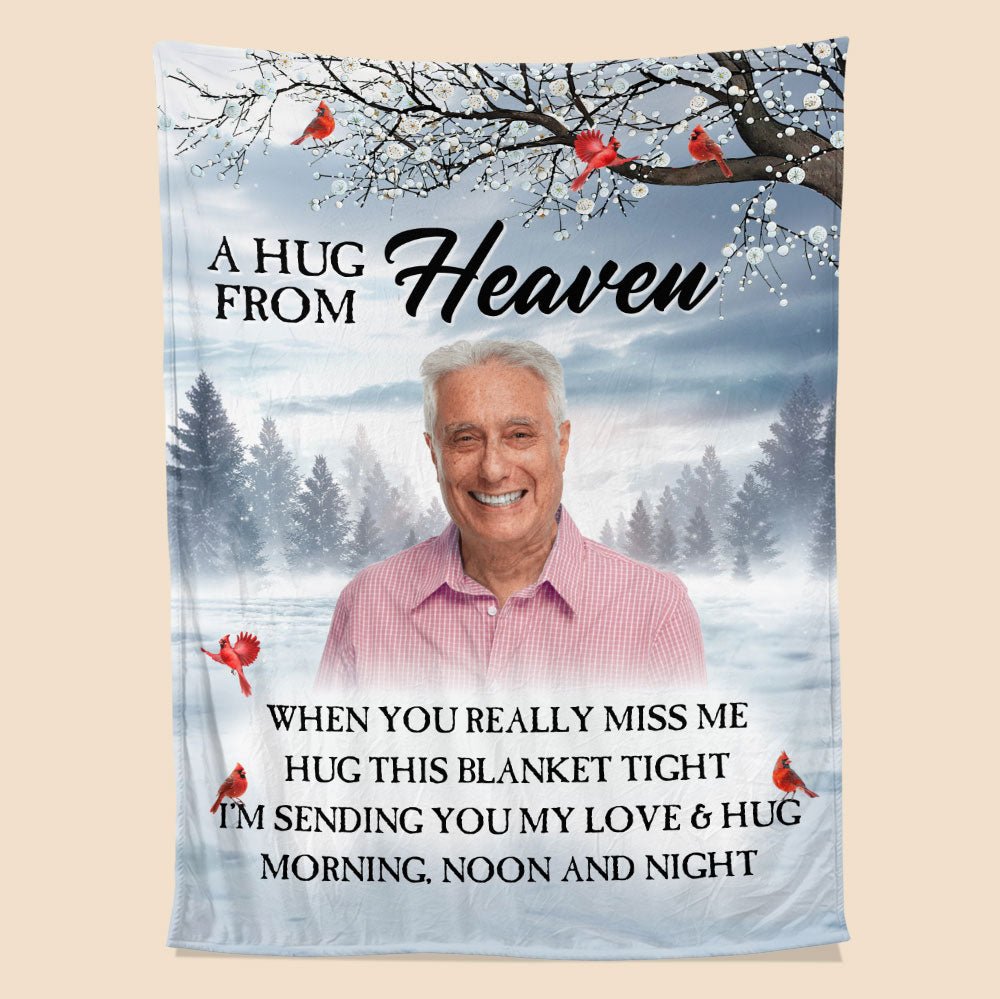 A Hug From Heaven Blanket - Personalized Blanket